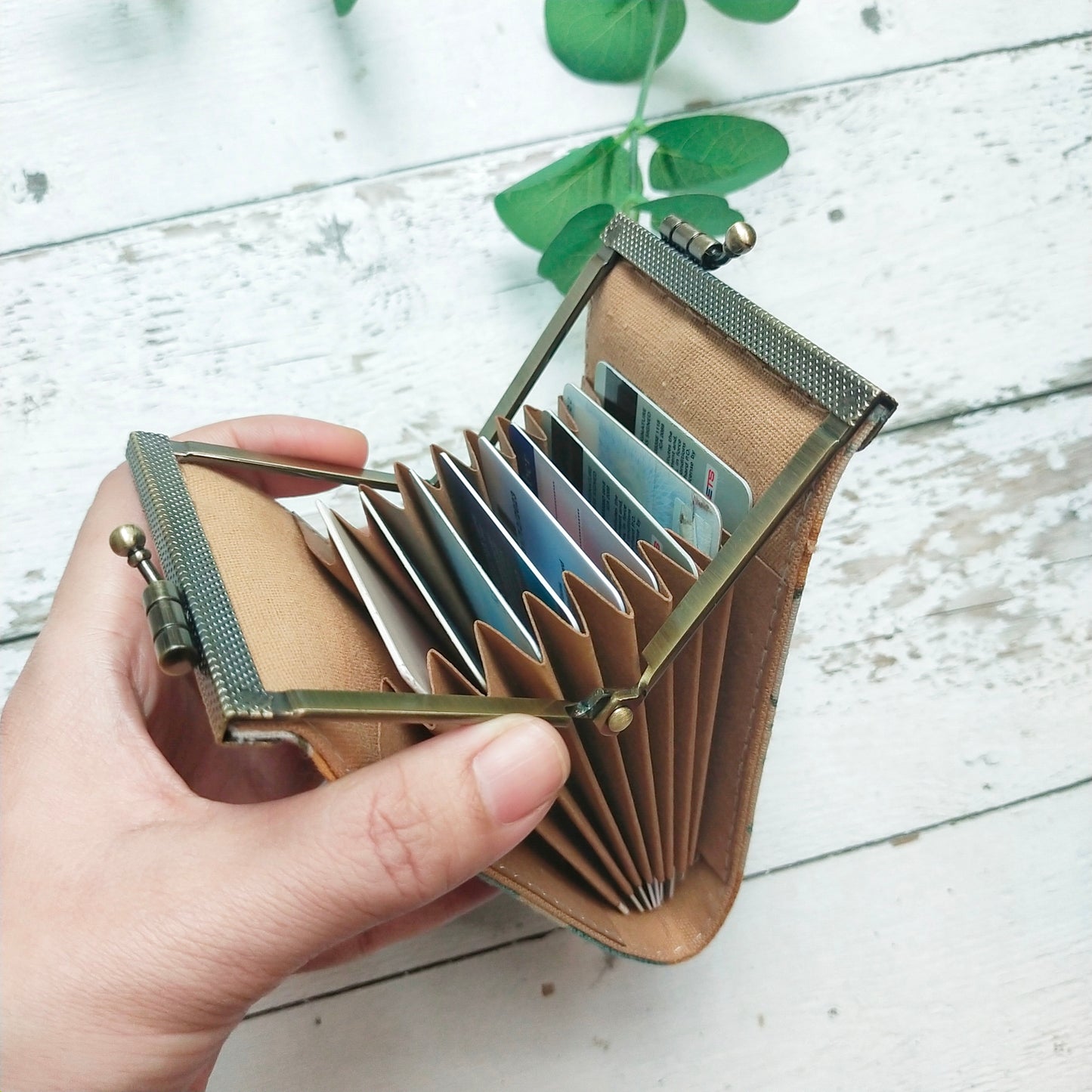 Minimalist Card Wallet, Card Holder - Japanese Indigo