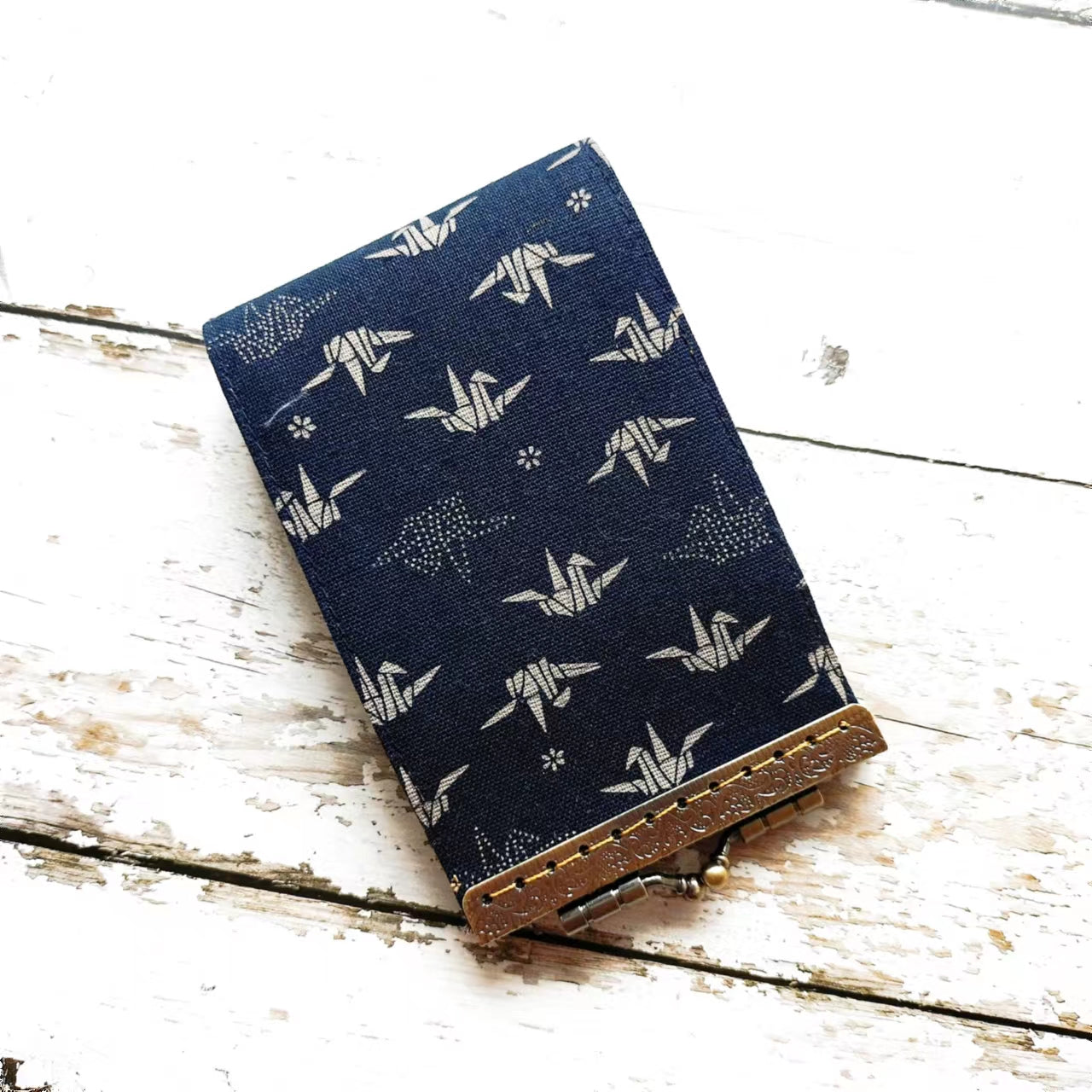 Minimalist Card Wallet, Card Holder - Japanese Indigo