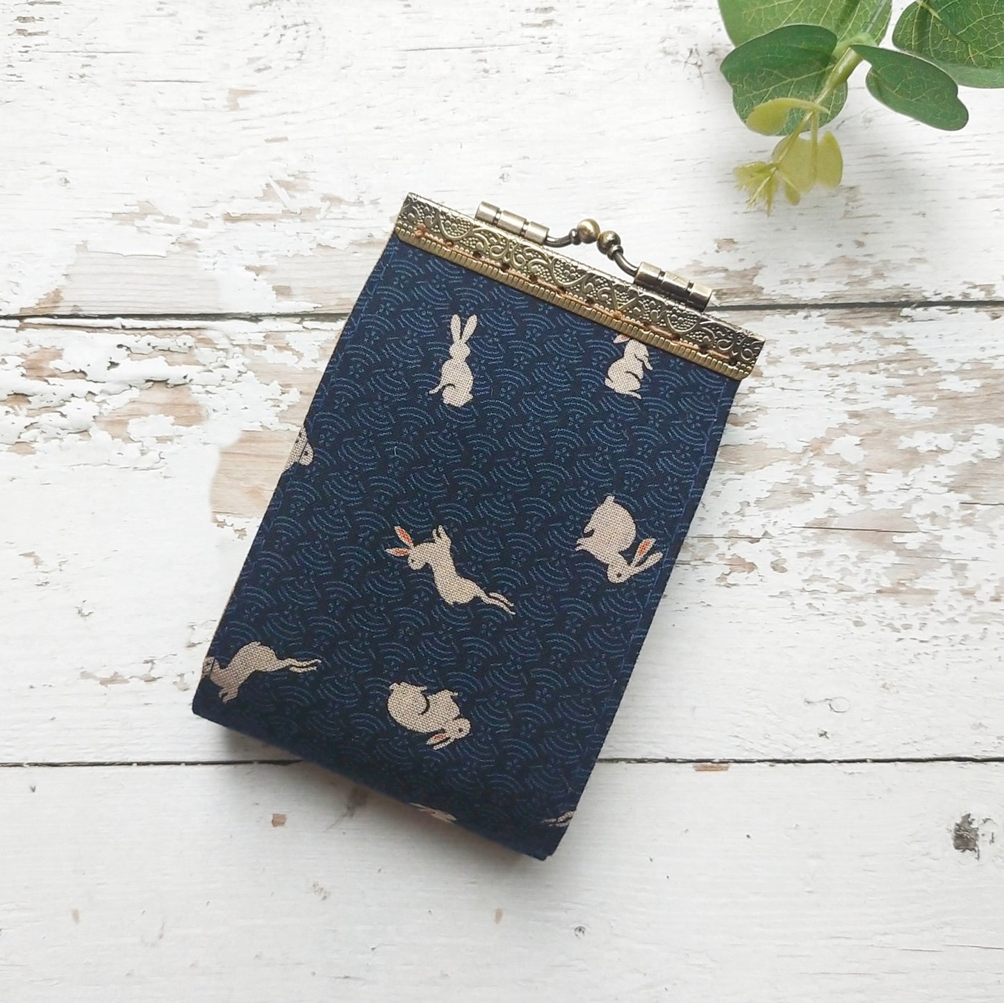 Minimalist Card Wallet, Card Holder - Japanese Indigo