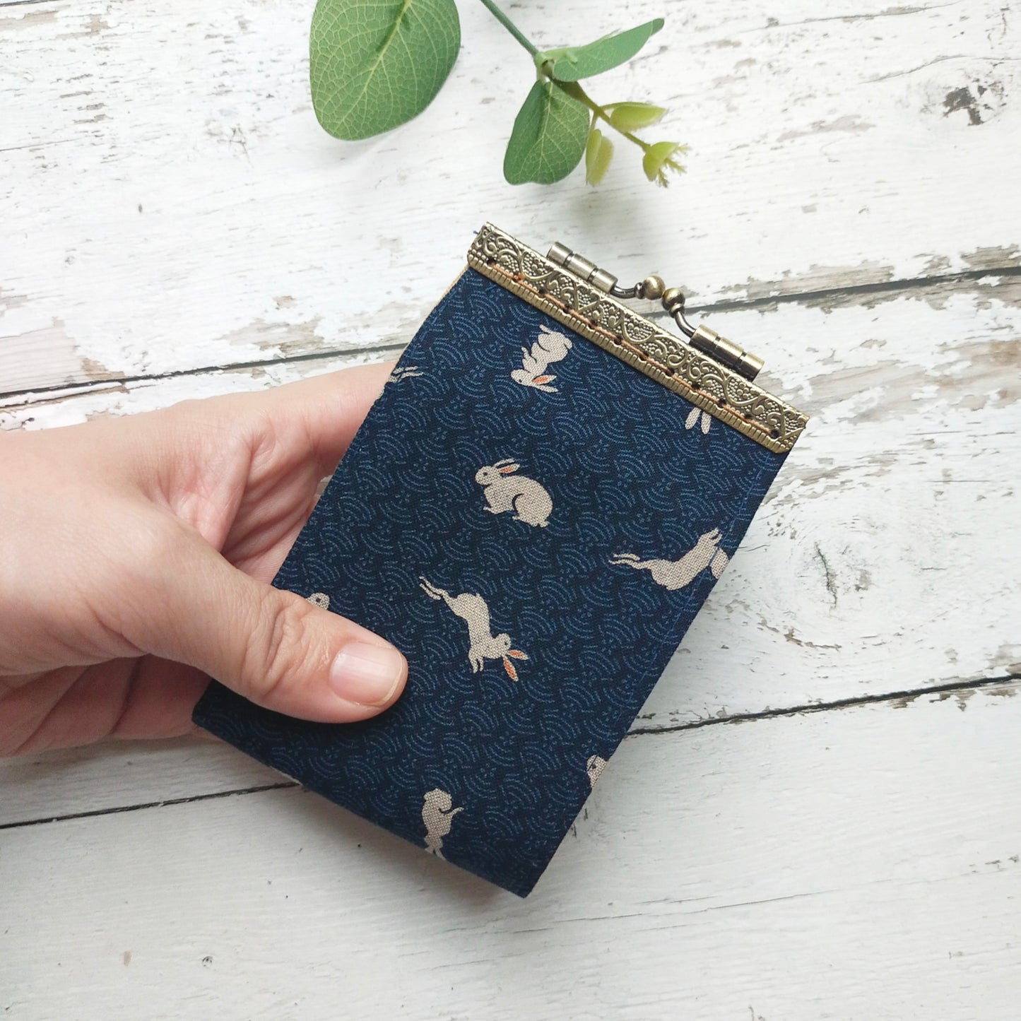 Minimalist Card Wallet, Card Holder - Japanese Indigo