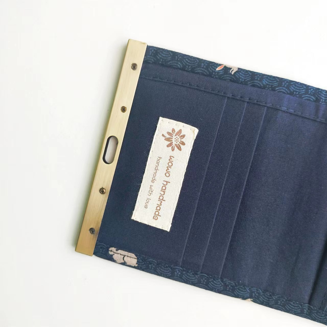 Clutch Wallet - Japanese Indigo Rabbits