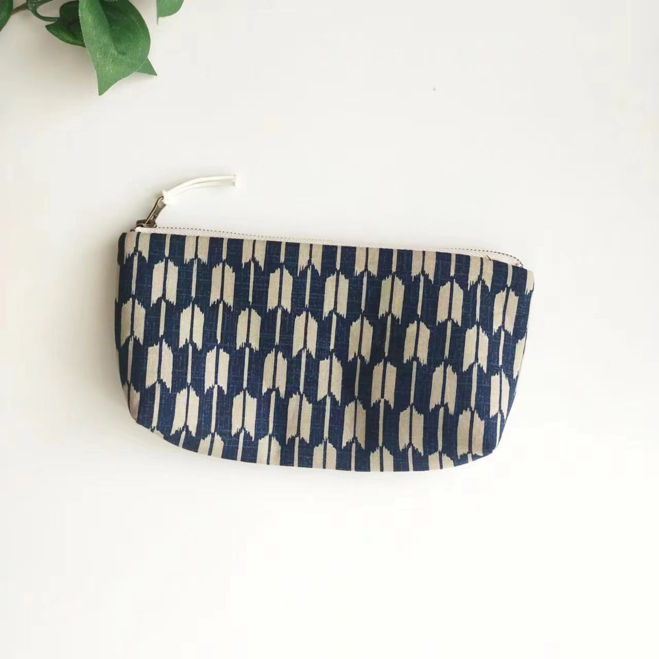 Zipper Pouch, Japanese Indigo, Pencil Case, Glasses Case - Arrows