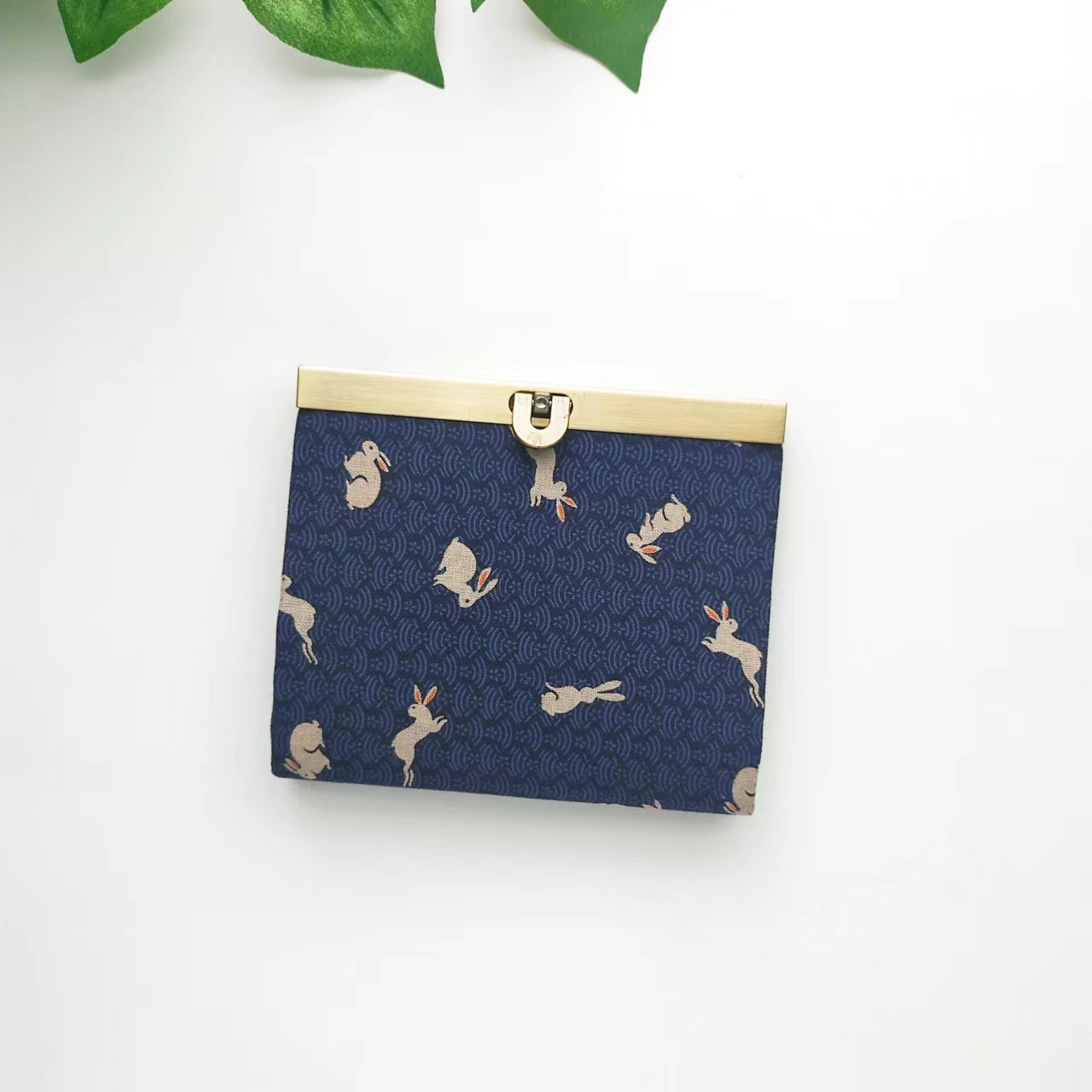 Clutch Wallet - Japanese Indigo Rabbits