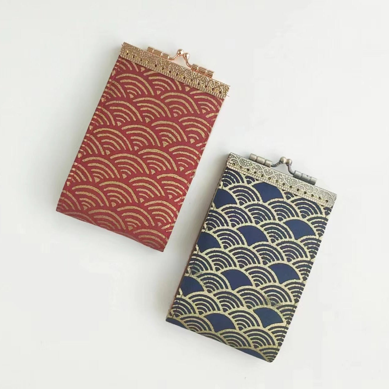 Card Holder - Japanese Seigaiha Wave