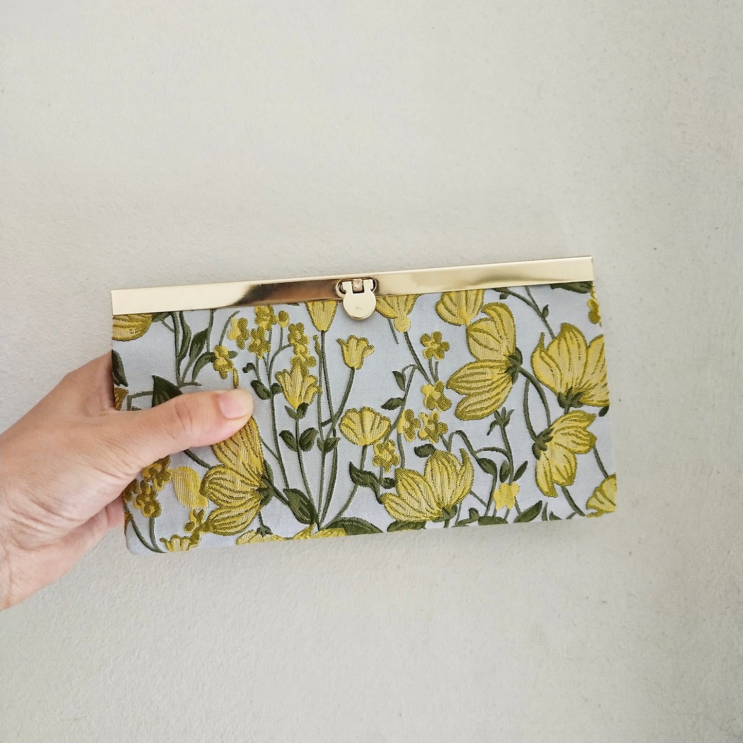 Clutch Wallet - Tapestry Satin Pastoral