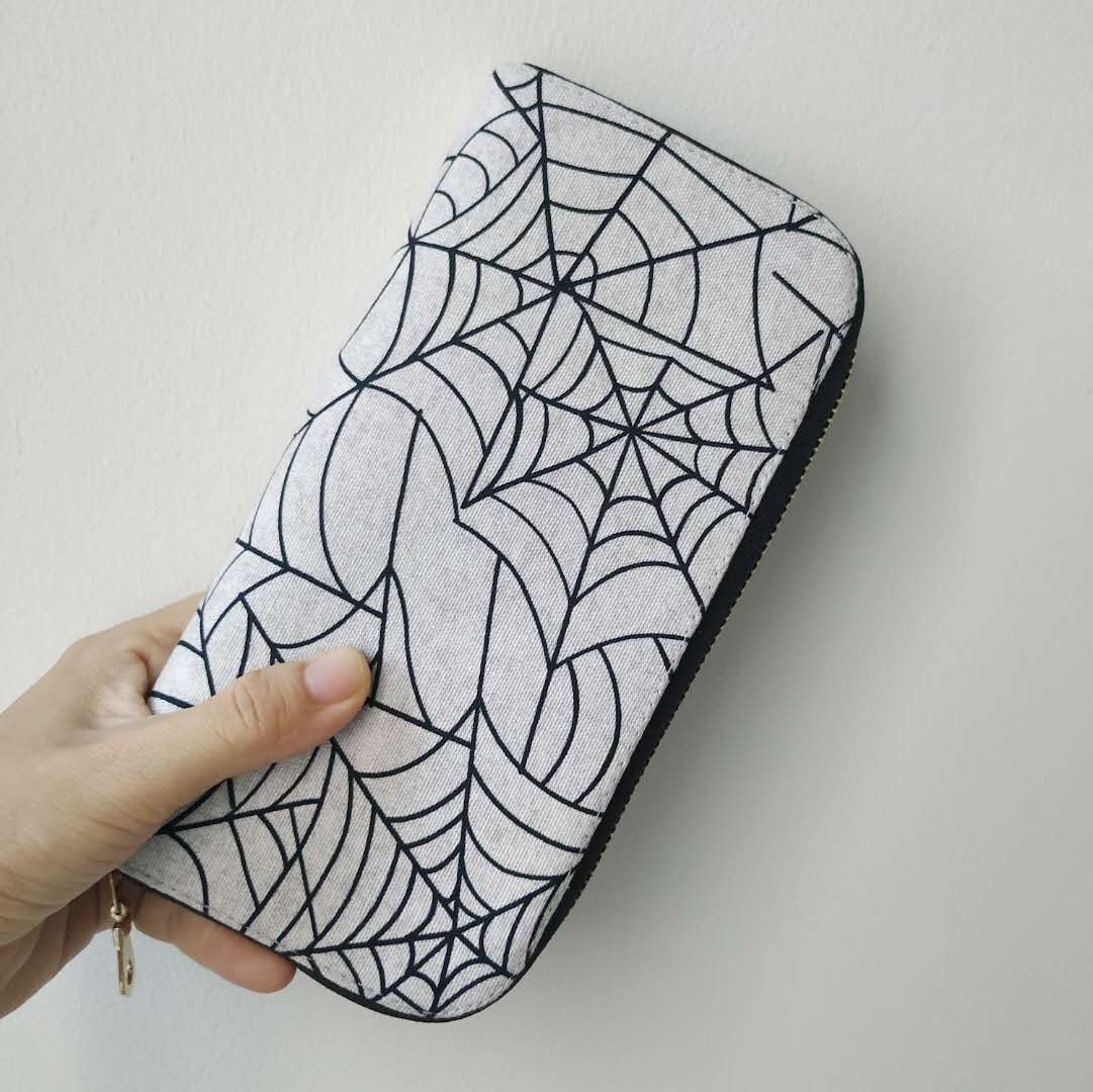 Long Zipper Wallet - Spider