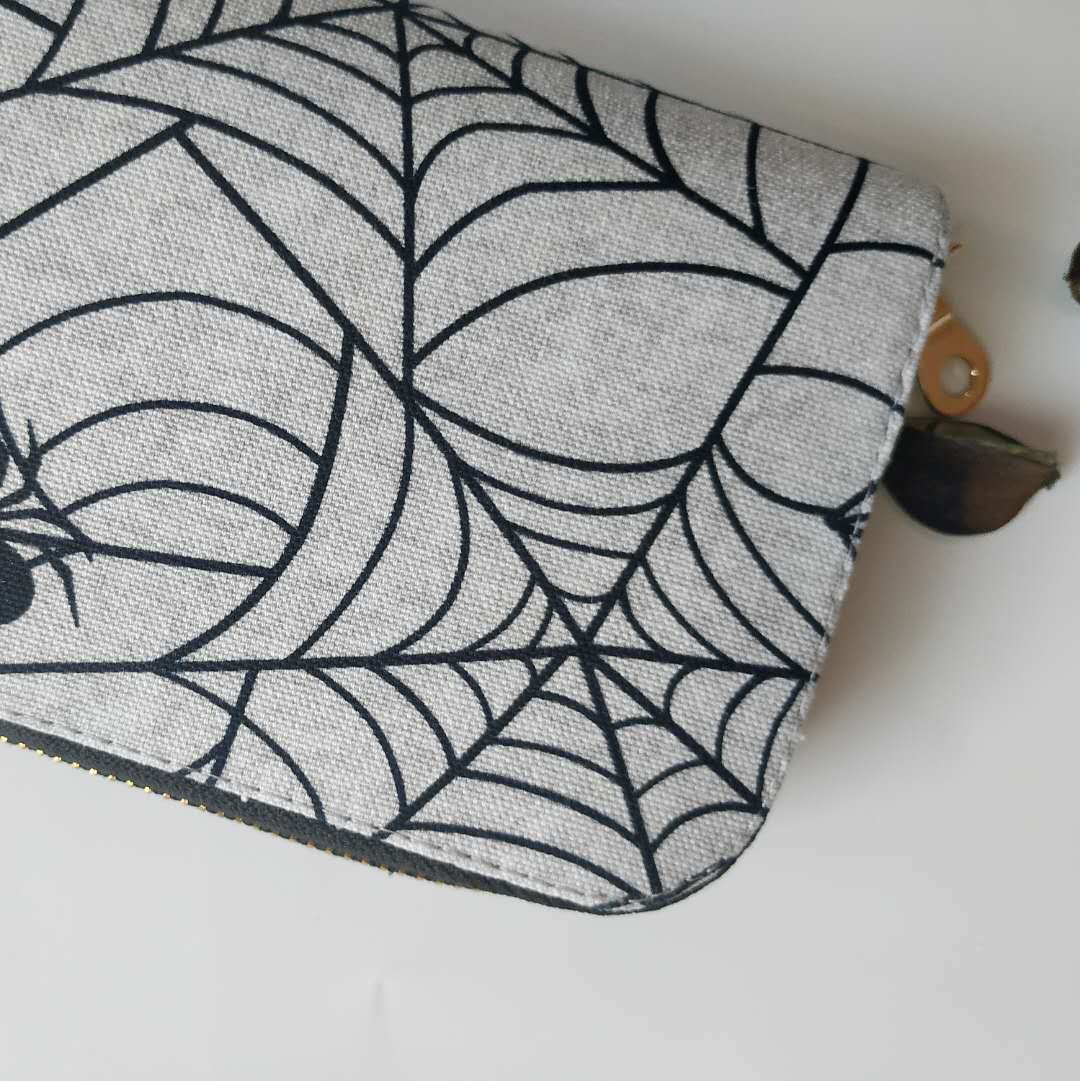 Long Zipper Wallet - Spider