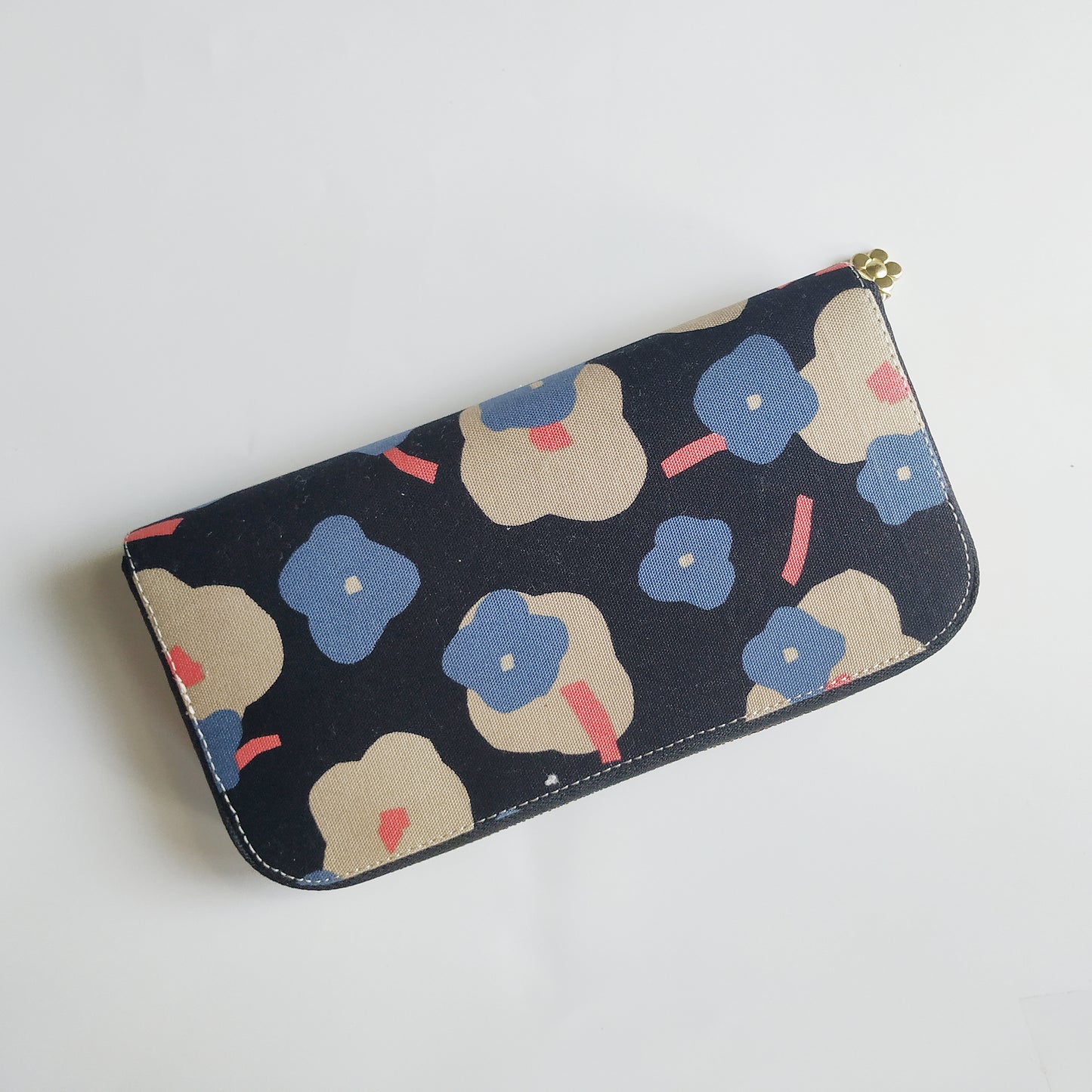 Long Zipper Wallet - Apple Blossom