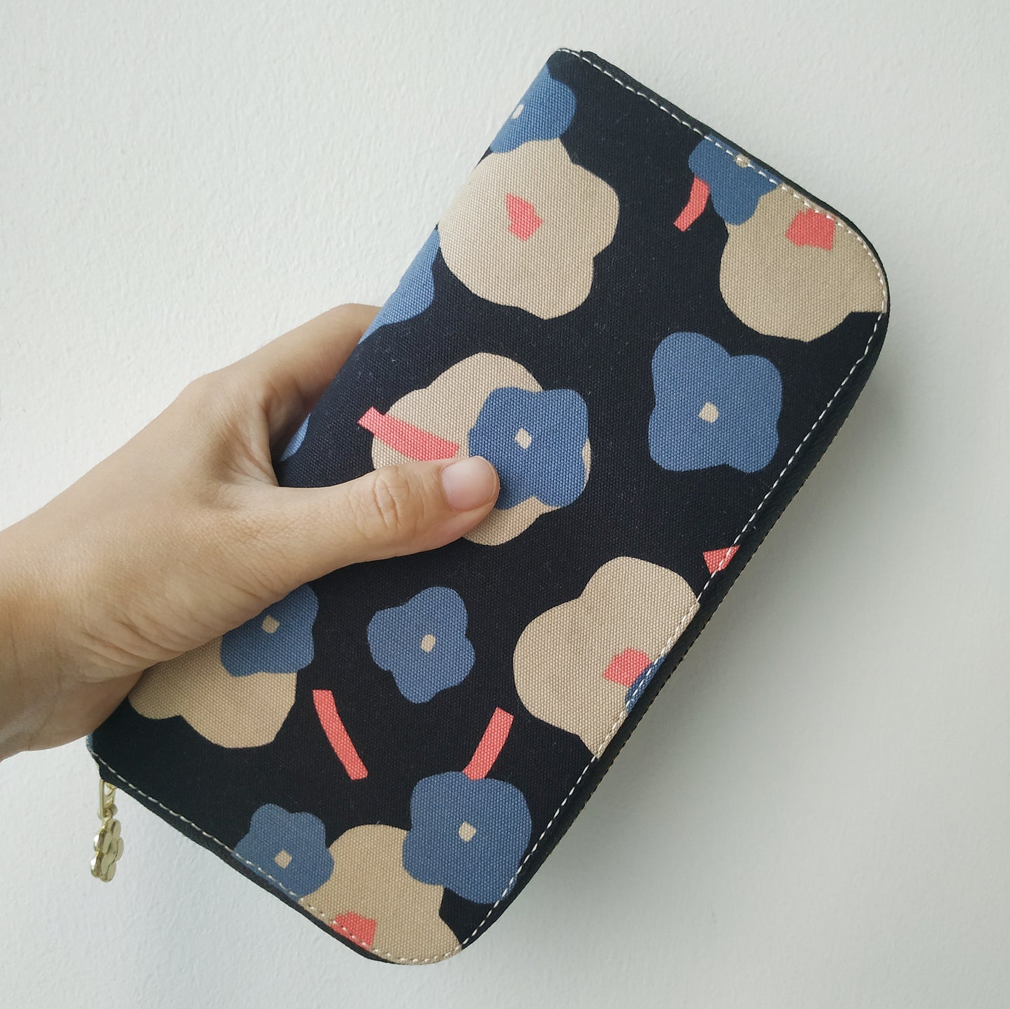 Long Zipper Wallet - Apple Blossom