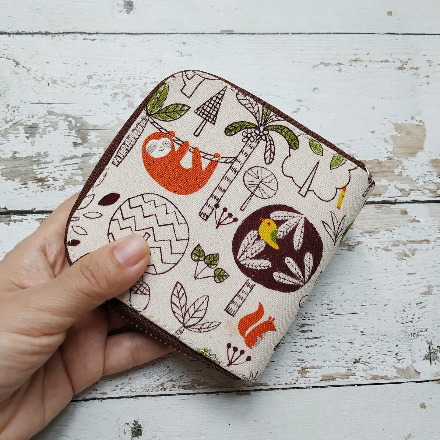 Short Zipper Wallet - Animals Party