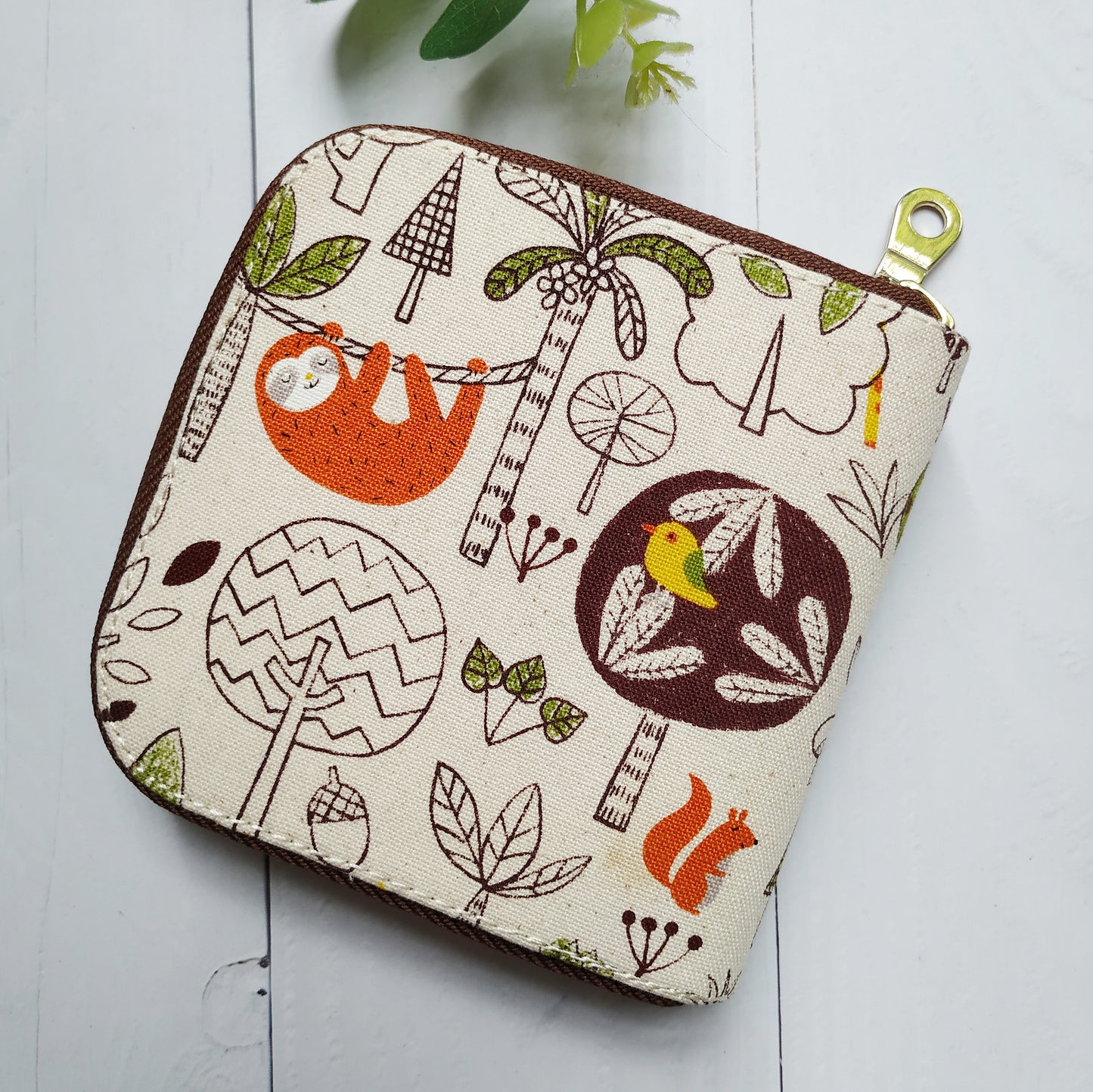 Short Zipper Wallet - Animals Party