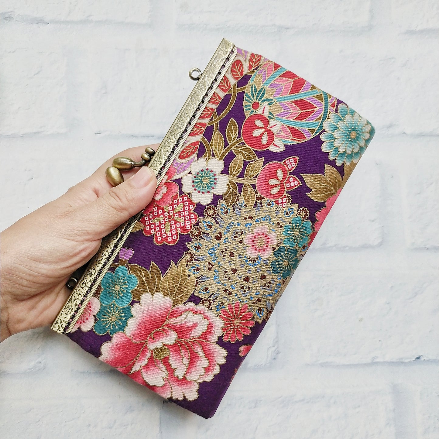 Crossbody Wallet Bag - Japanese Peony