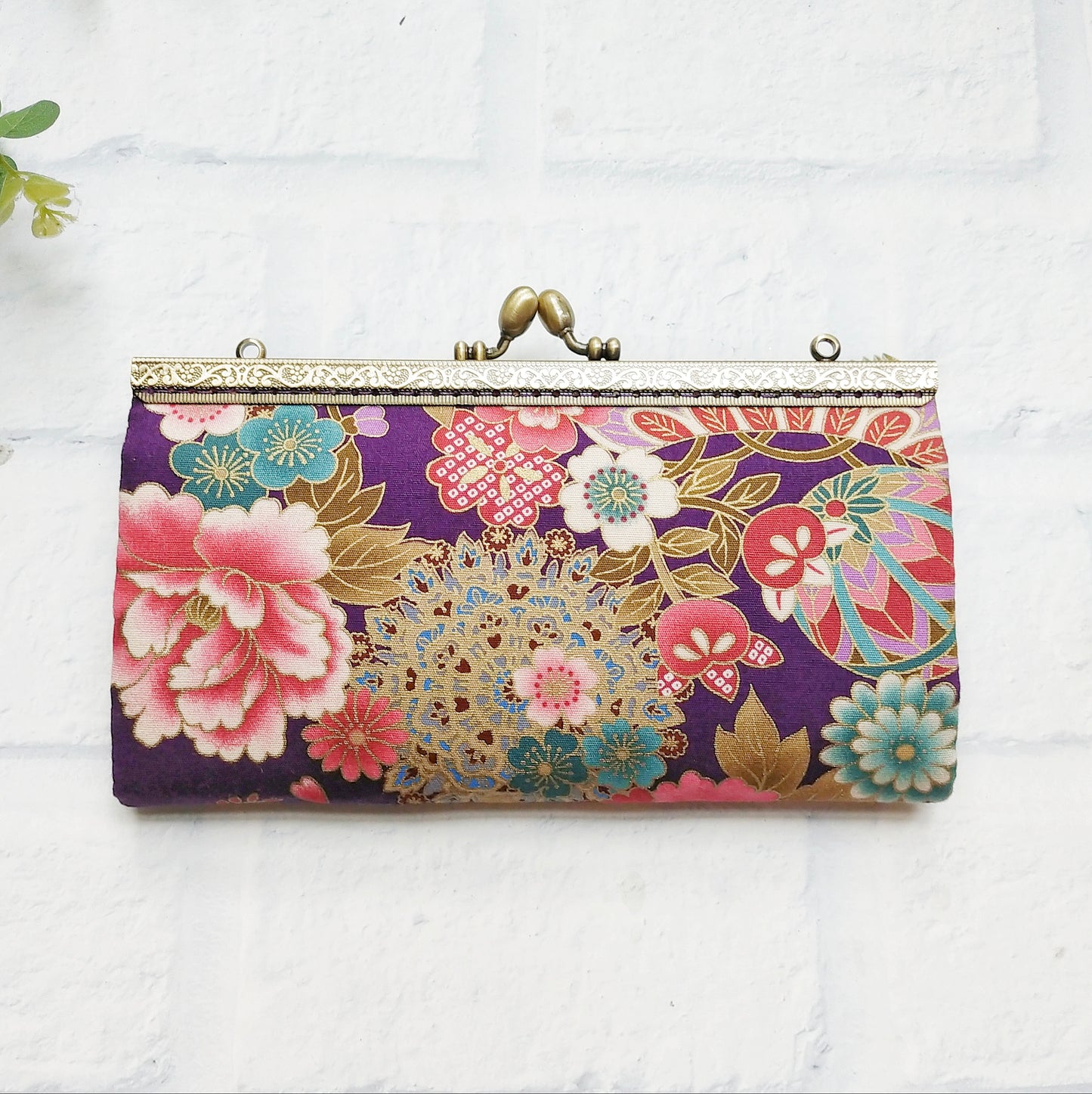 Crossbody Wallet Bag - Japanese Peony