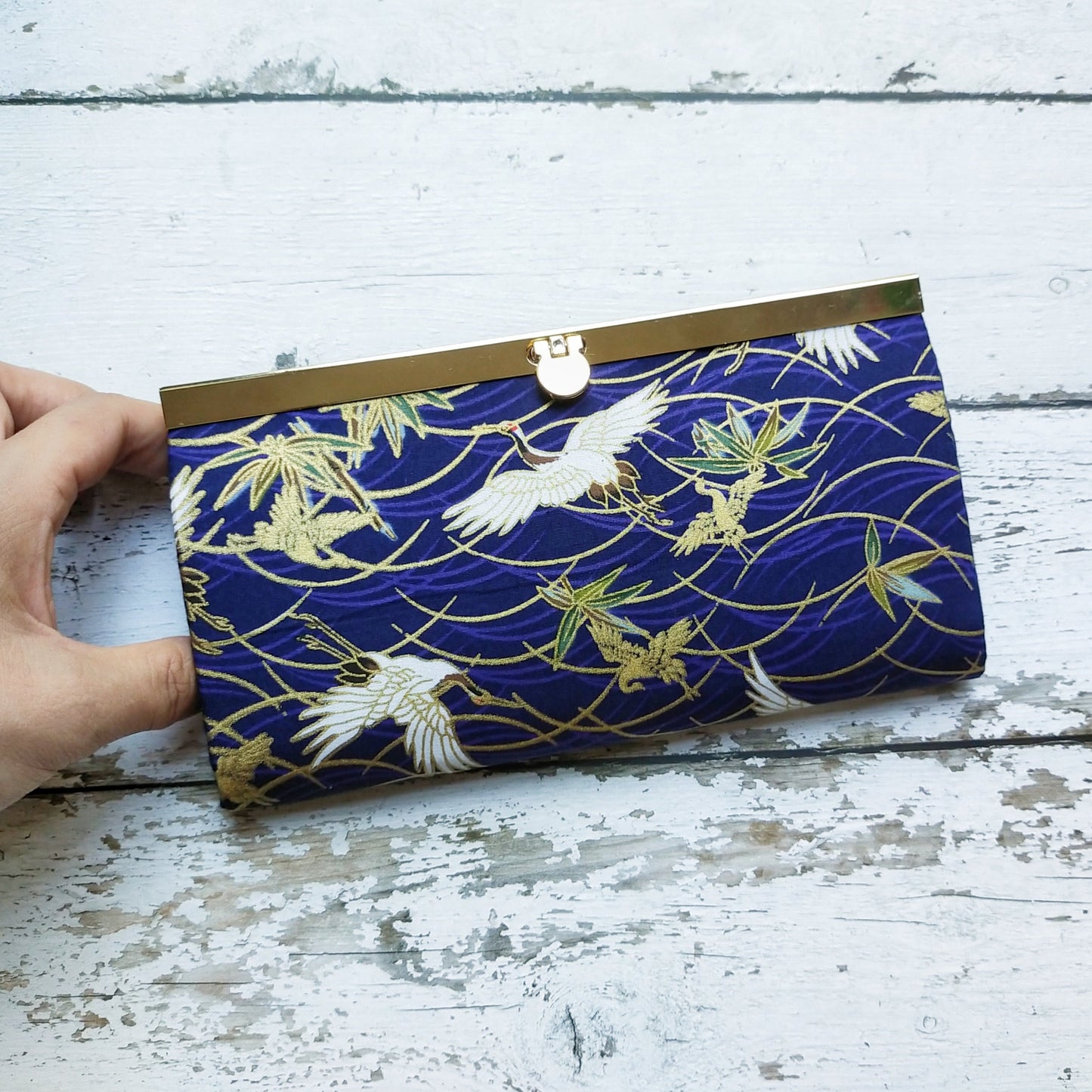 Clutch Wallet - Japanese Gold-Plated Crane