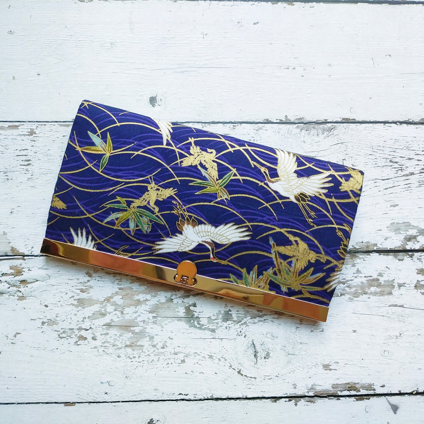 Clutch Wallet - Japanese Gold-Plated Crane