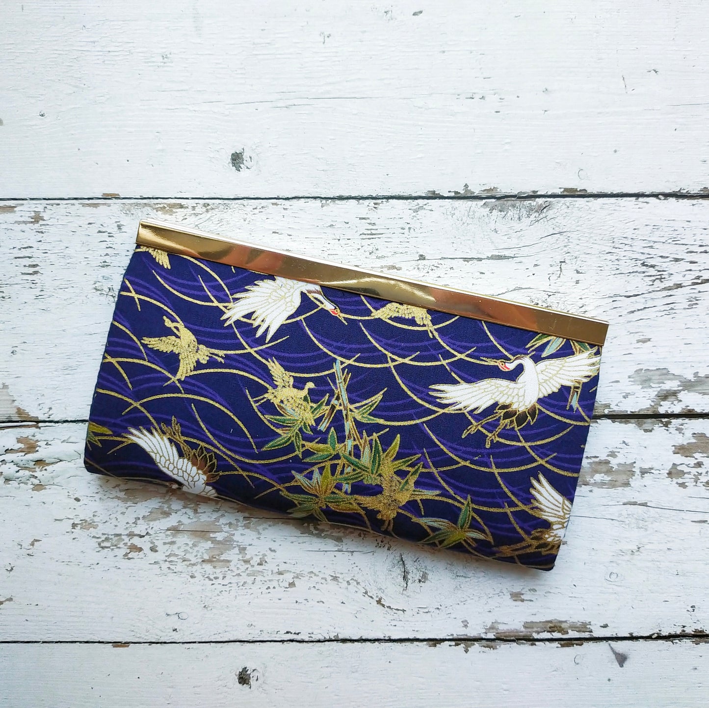 Clutch Wallet - Japanese Gold-Plated Crane