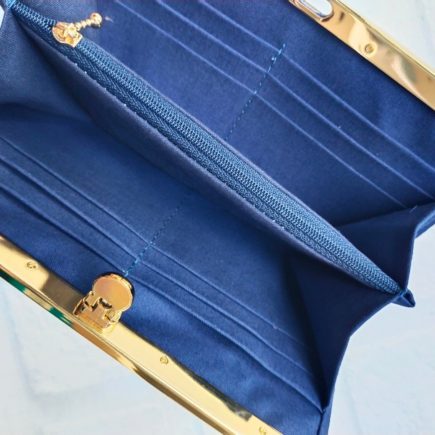 Clutch Wallet - Blue Kikkamon