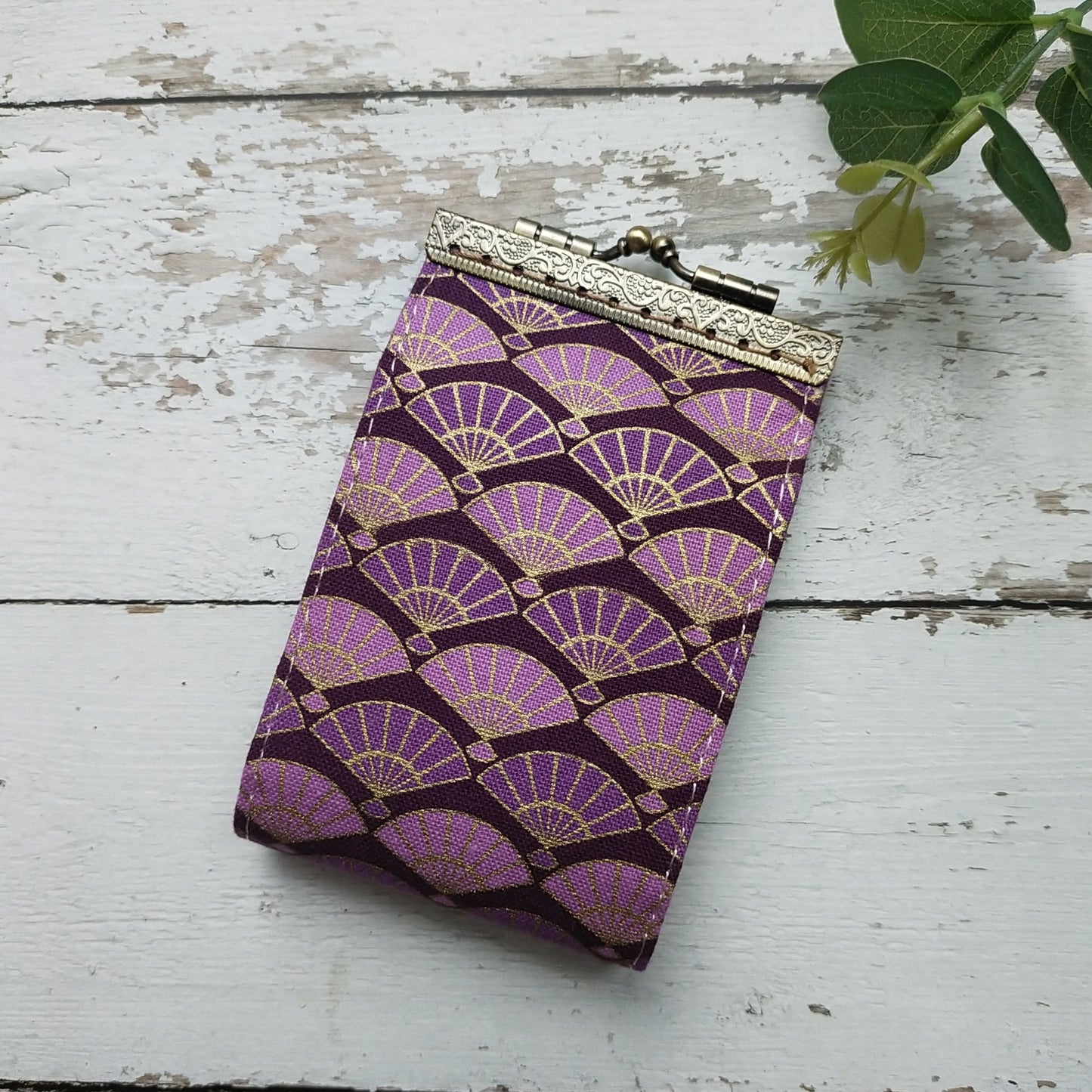 Card Holder - Purple Fans