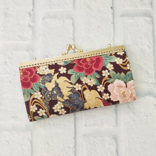 Clutch Wallet - Gold Plated Flowers