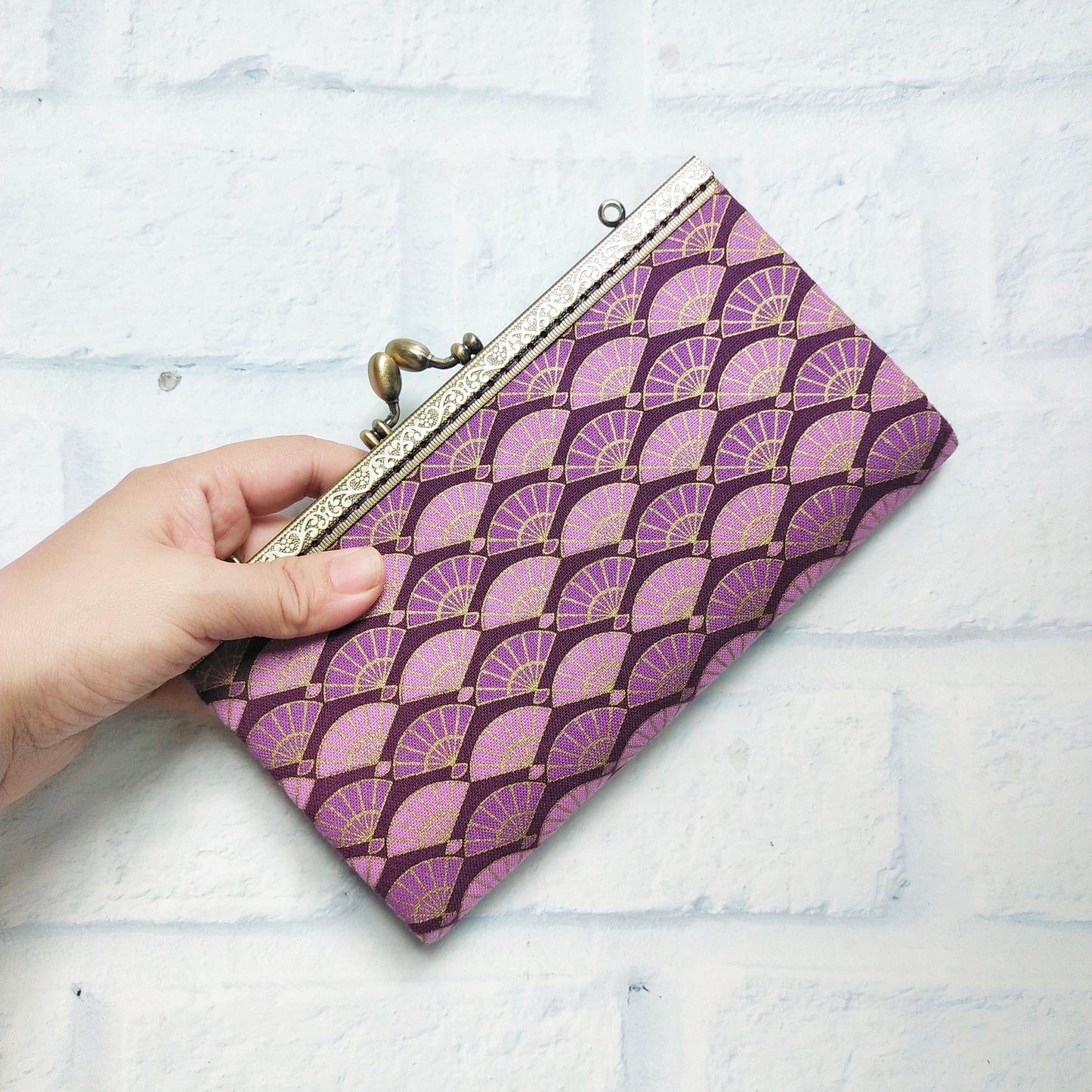 Crossbody Wallet Bag - Fans (Purple)