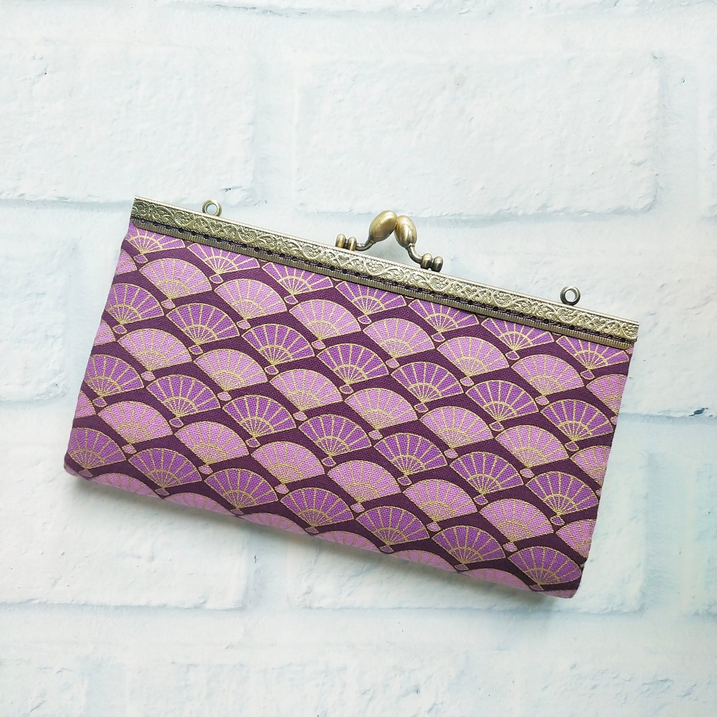 Crossbody Wallet Bag - Fans (Purple)