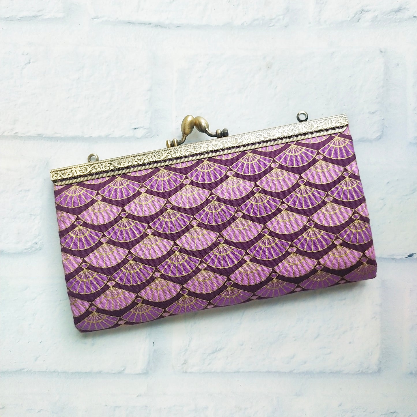 Crossbody Wallet Bag - Fans (Purple)